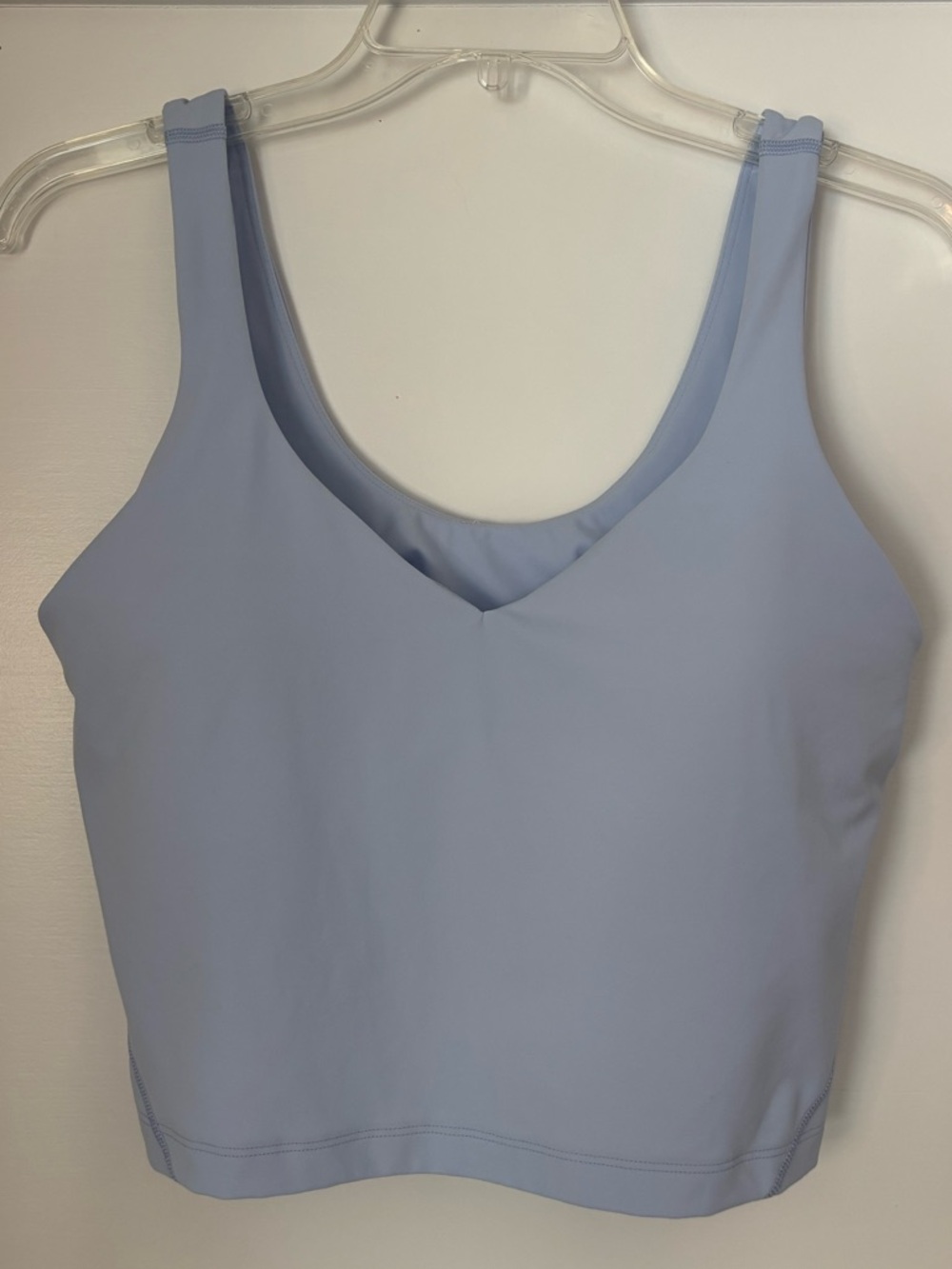 lululemon athletica Light Blue Tank crop top in size medium with padding